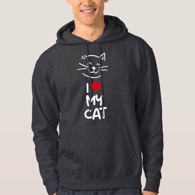 Sudadera I love my cat (Anverso)