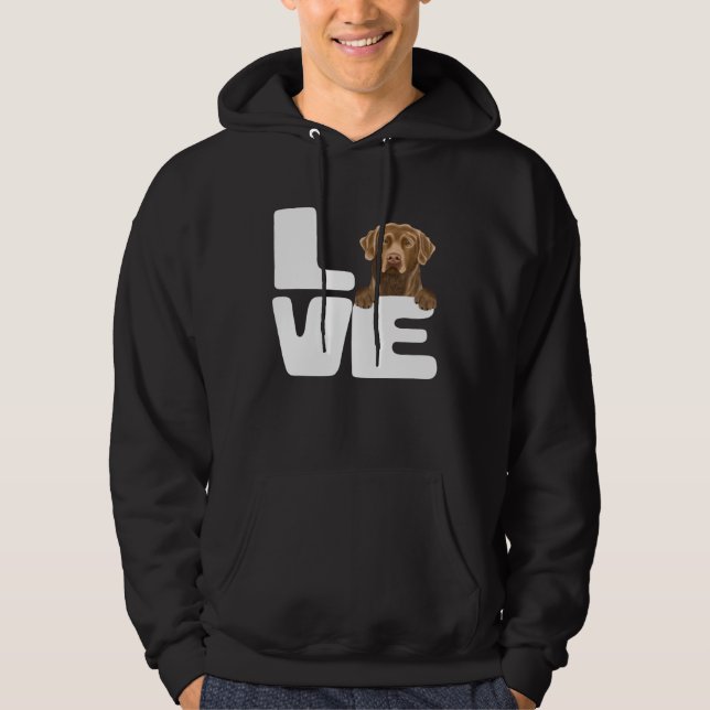 Sudadera I Love My Chesapeake Bay Retriever Dog (Anverso)