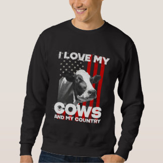 Sudadera I love my cows dairy farmer farming
