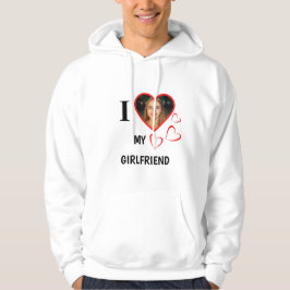 Sudadera I Love My Girlfriend Dein Photo im Herz