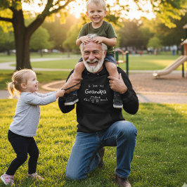 Sudadera I love my grandpa typography named graphic  hoodie