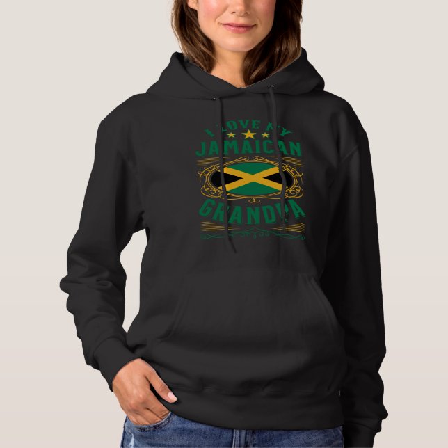 Sudadera I love my Jamaican grandpa (Anverso)
