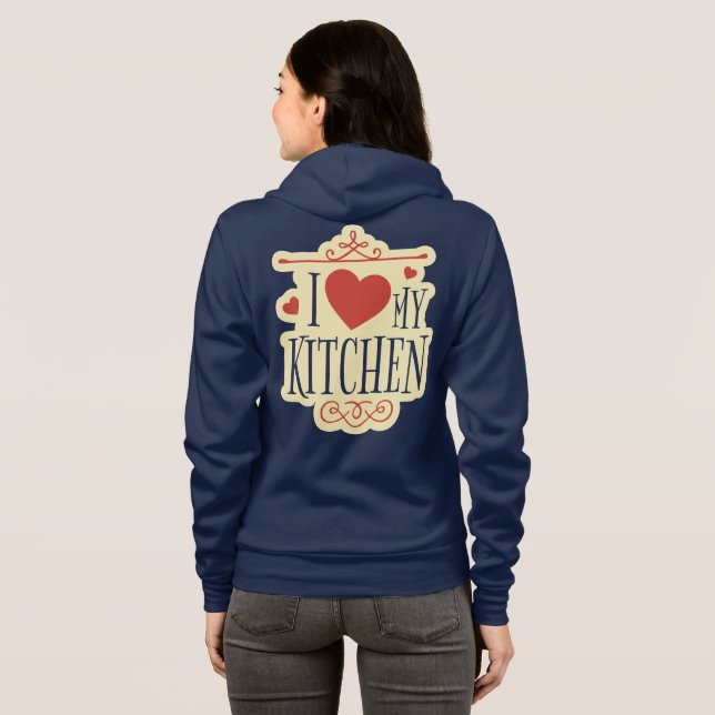Sudadera I Love My Kitchen (Reverso completo)