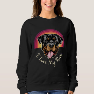 Sudadera I Love My Rottweiler Rottie Dog Mom Cute