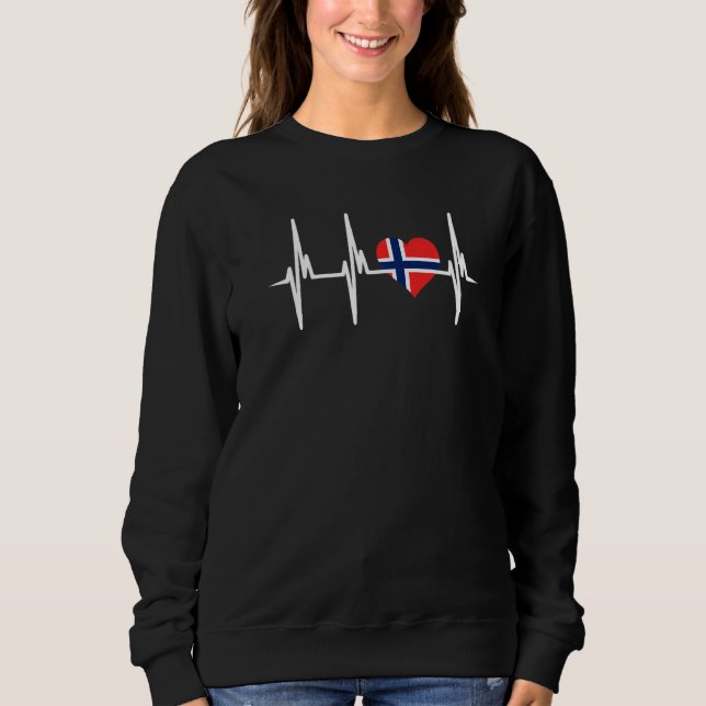 Sudadera I Love Norway Souvenirs Travel Artwork Norwegian F (Anverso)