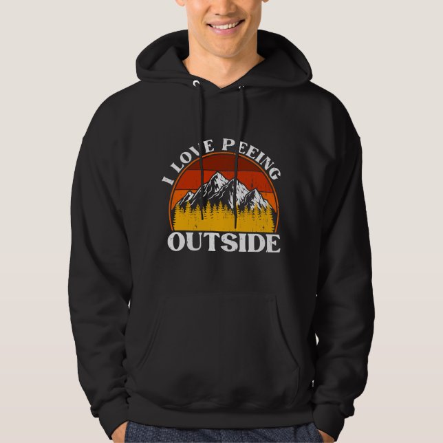 Sudadera I Love Peeing Outside Retro  (Anverso)