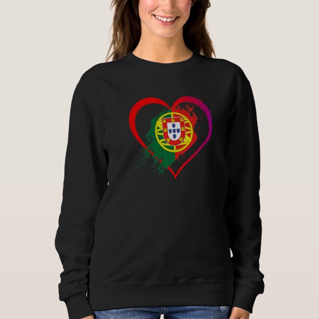 Sudadera I Love Portugal Portuguese Pride Portuguese Flag H (Anverso)