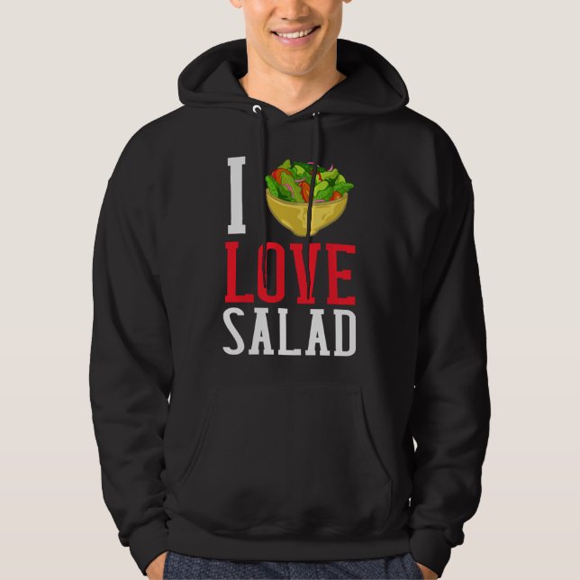 Sudadera I Love Salad Vegan Dressing Bowl (Anverso)