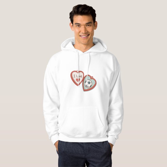 Sudadera I Love Soccer Locket (Anverso completo)