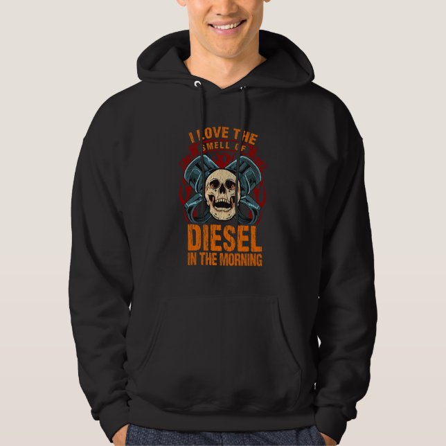 Sudadera I Love the Smell of Diesel in the Morning (Anverso)