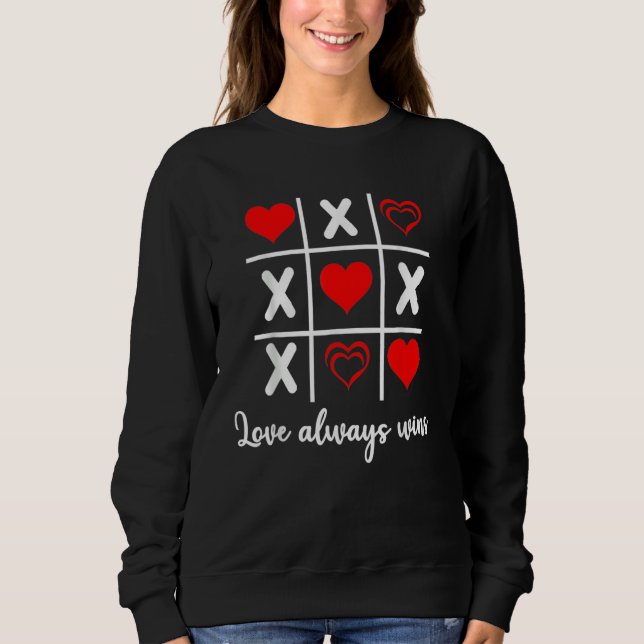 Sudadera I Love U Heart Couple Matching Valentines Day Xoxo (Anverso)