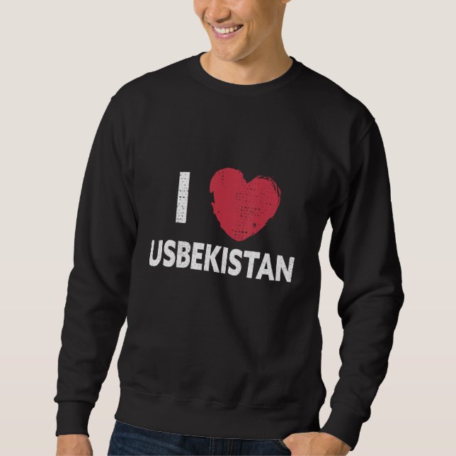 Sudadera I love Uzbekistan I love Uzbekistan design (Anverso)