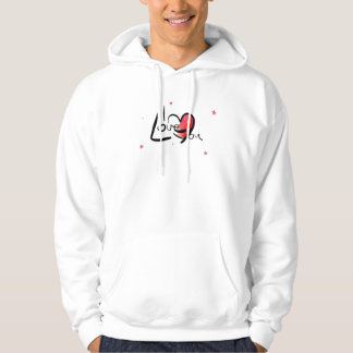 Sudadera I Love You Romantic Heart Art
