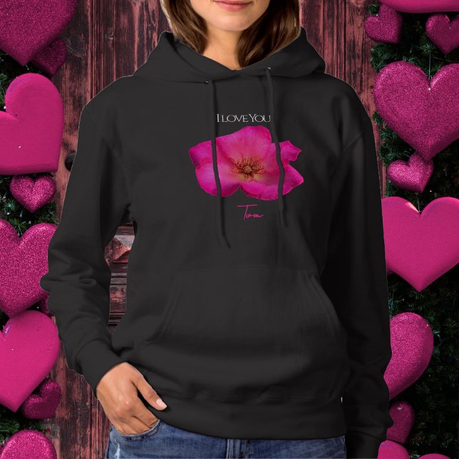 Sudadera I Love You - Rose -Valentines Personalized   (Subido por el creador)