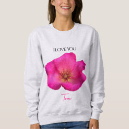 Sudadera I Love You - Rose -Valentines Personalized  