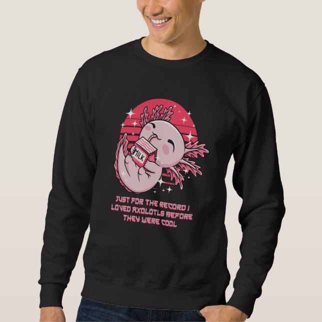 Sudadera I Loved Axolotl Before They Were Cool Salamander H (Anverso)