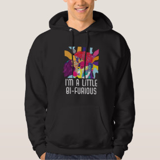 Sudadera I m A Little Bi Furious Bisexual Rainbow Bisexuali