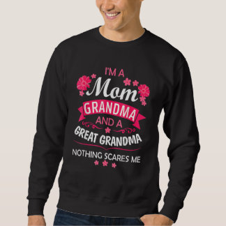 Sudadera I M A Mom Grandma Great Nothing Scares Me Mother S