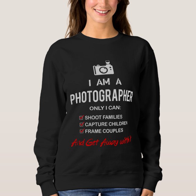 Sudadera I m A Photographer Camera (Anverso)