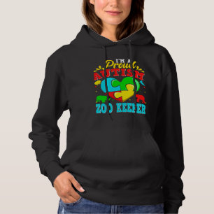 Sudadera I M A Proud Autism Zoo Keeper Puzzle Heart Autisti