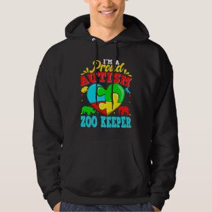 Sudadera I M A Proud Autism Zoo Keeper Puzzle Heart Autisti