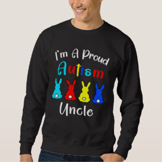 Sudadera I m A Proud Uncle Easter Bunny Autism Awareness Ra