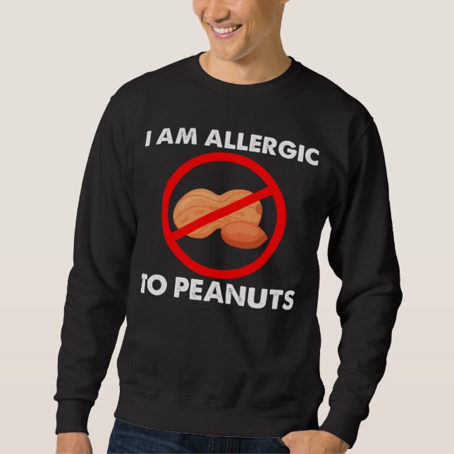Sudadera I m Allergic To Peanuts Peanuts Allergy Costumes (Anverso)