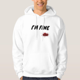 Sudadera “I’m Fine” Minimalist Hoodie – Emotional Aesthetic