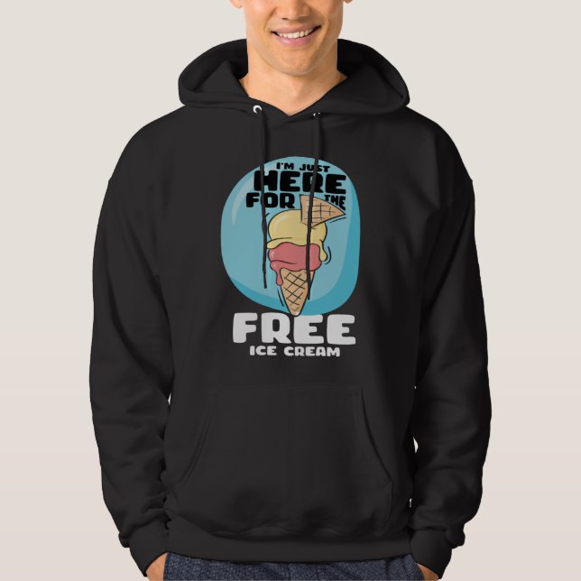 Sudadera I m Just Here For The Free Ice Cream Cruise 2023 1 (Anverso)