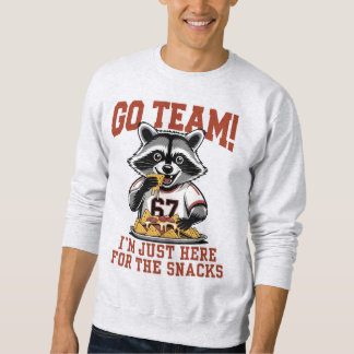 Sudadera I’m Just Here For the Snacks, Funny Raccoon Sports