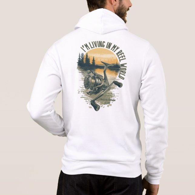 Sudadera I’m Living in My Reel World | Fishing lake  (Reverso)