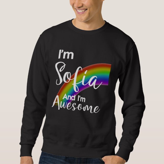 Sudadera I m Sofia and I m Awesome (Anverso)