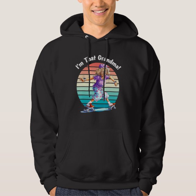Sudadera I m That Grandma Motorcycle Cool Fun (Anverso)