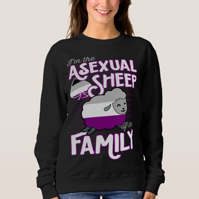 Sudadera I m The Asexual Sheep Of My Family  Ace Pride Aest (Anverso)
