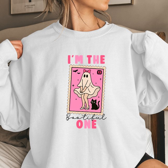 Sudadera I’m the Bootiful One Cute Ghost Halloween Design | (Funny Ghost design Feminine Woman girlfriend gift shirt Halloween)