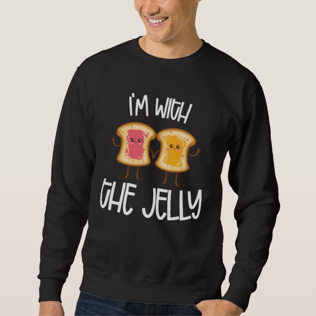 Sudadera I m With Jelly Couple Peanut Butter Partner (Anverso)