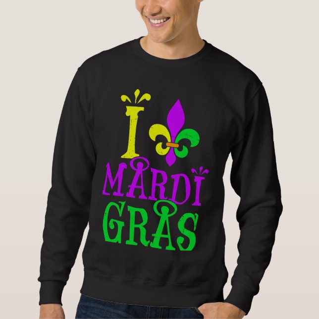 Sudadera I Mardi Gras Fleur De Lys Symbol Women Men New Orl (Anverso)