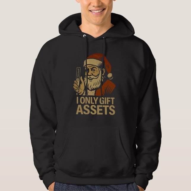 Sudadera I Only Gift Assets™ Crypto Blockchain Papá Noel (Anverso)
