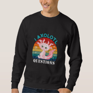 Sudadera I Preguntas Axolotl Retro Vintage Pink Cute Axolot