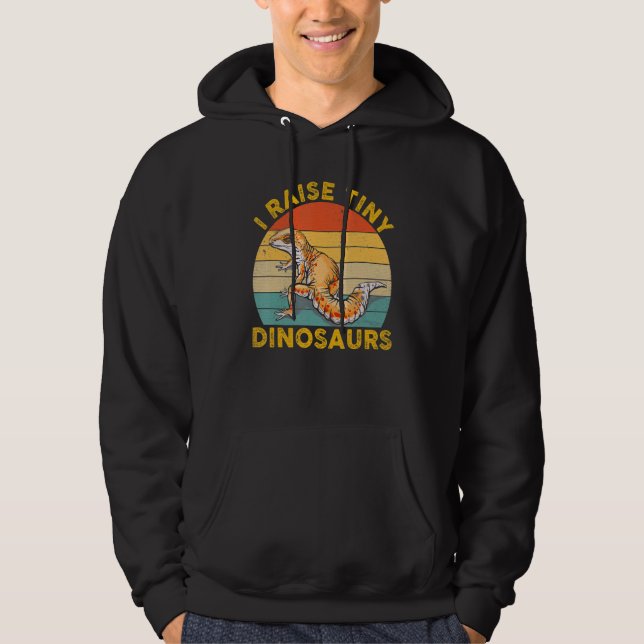 Sudadera I Raise Tiny Dinosaurs  For Leopard Gecko (Anverso)