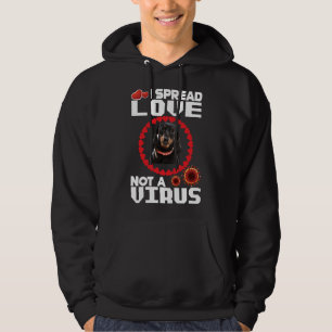 Sudadera I Spread Love Not A Virus For Dachshund Dog Lovers