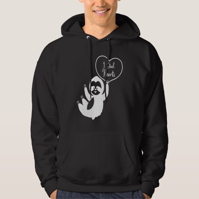 Sudadera I Steal Hearts Sloth  Valentines Day  1 (Anverso)