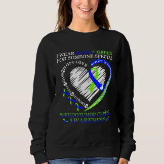 Sudadera I Wear Blue & Green For Pseudotumor Cerebri Warrio