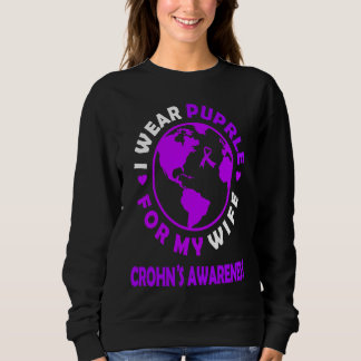 Sudadera I wear PURPLE for my WIFE CROHN'S Awareness
