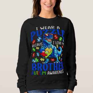 Sudadera I Wear Puzzle Love My Brother Autism Awareness Din