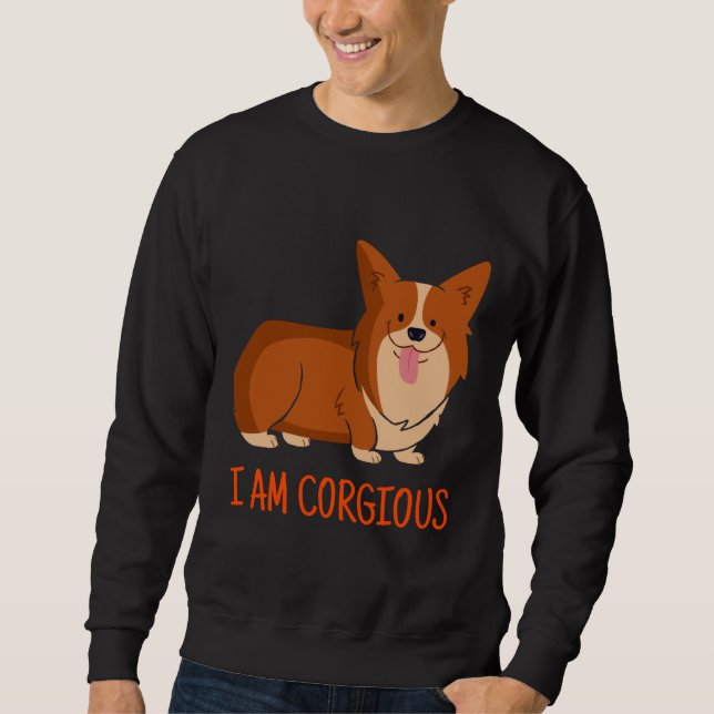 Sudadera I X M Adorable Corgi Doggo Love (Anverso)