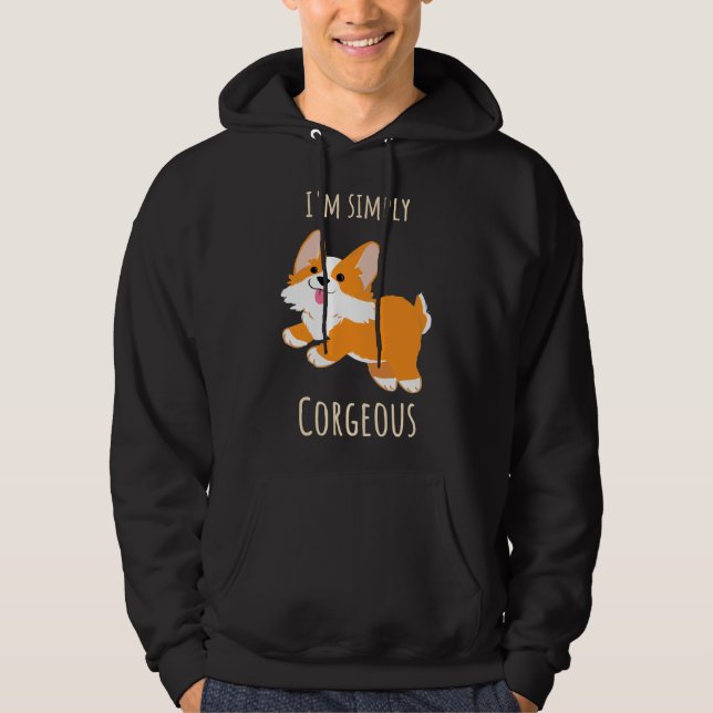 Sudadera I X M Ilustracion Corgeous Cute Corgi (Anverso)