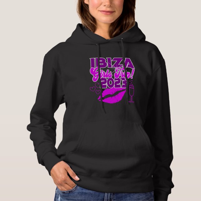 Sudadera Ibiza Girls Trip 2023 Women Students Hen Party Spa (Anverso)