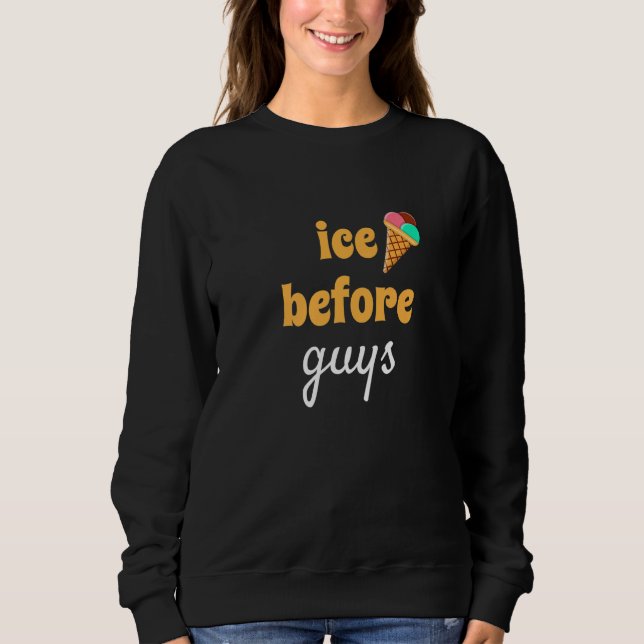 Sudadera Ice Before Guys  Baby Girl Thanksgiving (Anverso)