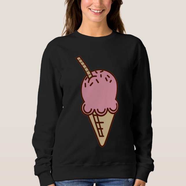 Sudadera ice cream design ice cream motif sweet water ice c (Anverso)